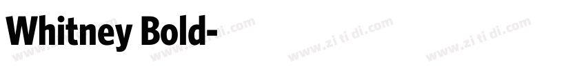 Whitney Bold字体转换